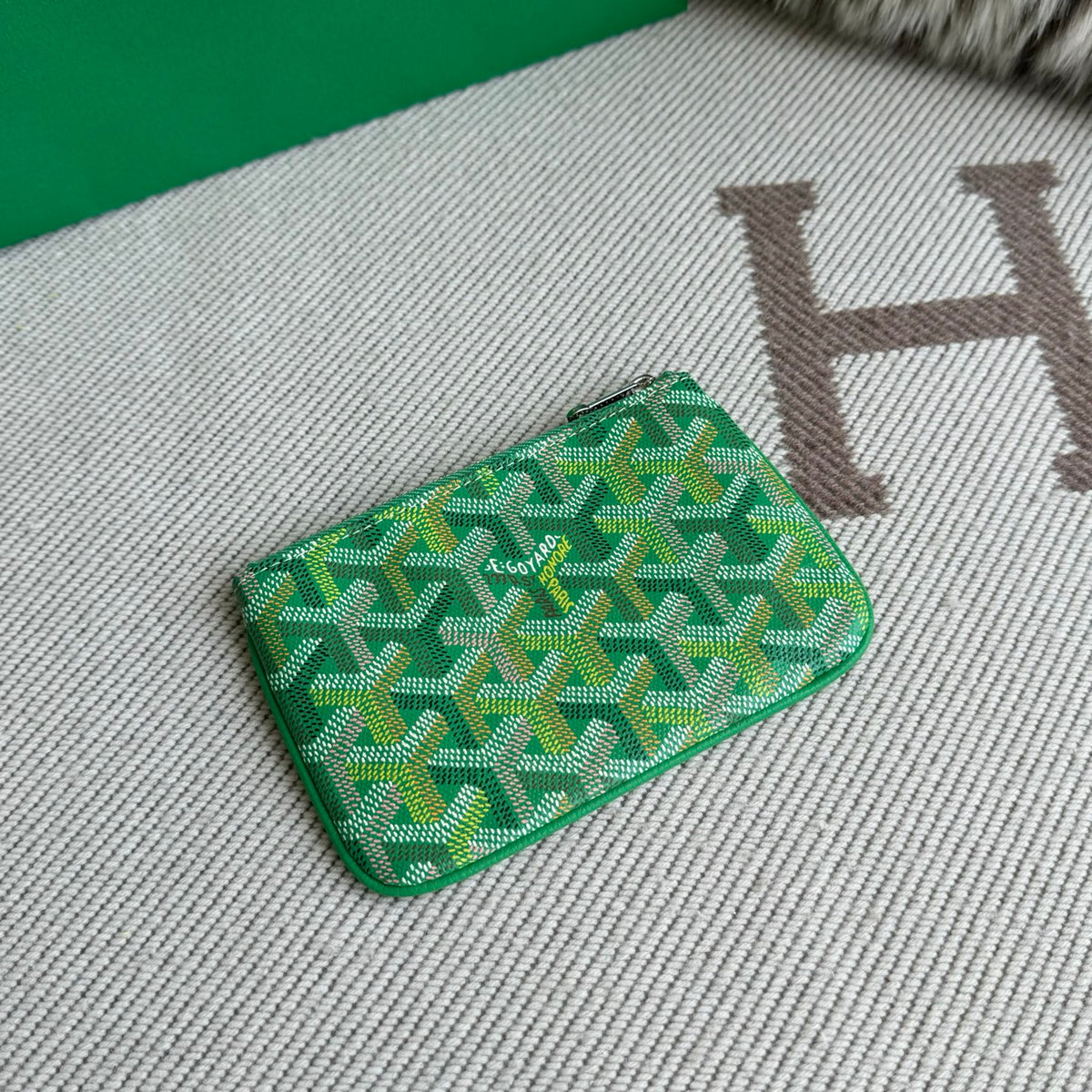 Goyard Senat Nano key pouch multicolored powder Green