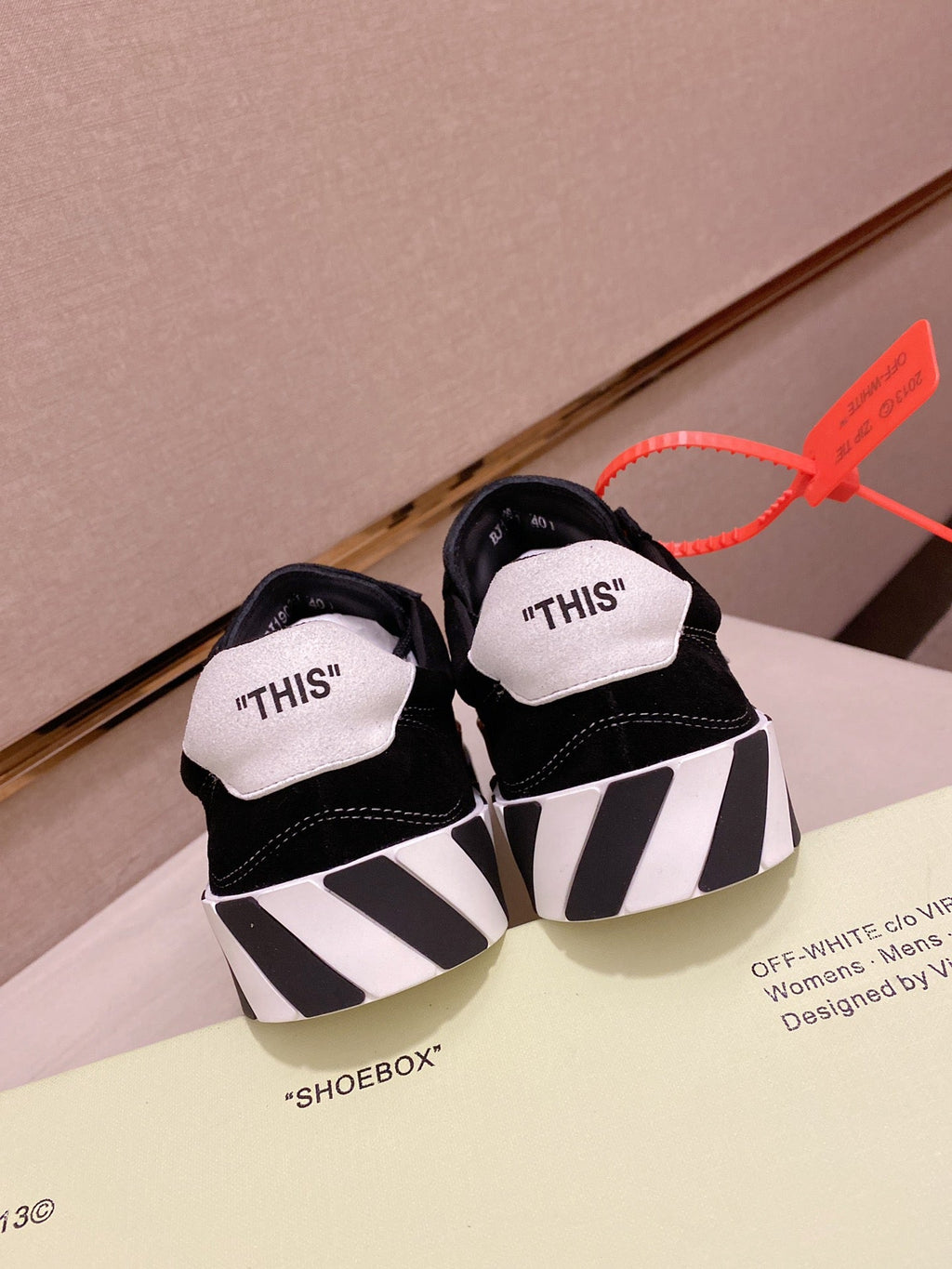 Off-White Vulcanized Black Low Top Sneakers