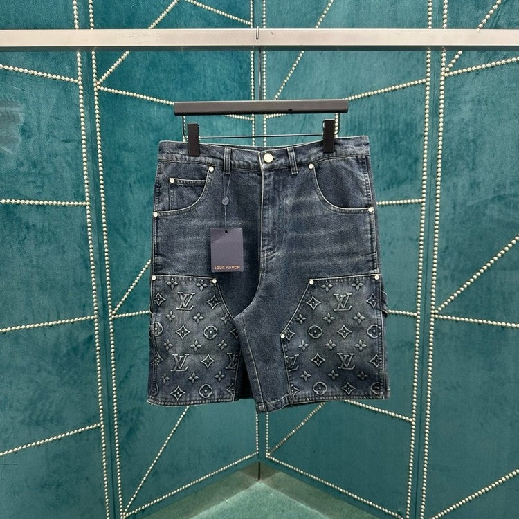 Shorts Louis Vuitton Jeans Blue Denim Monogram