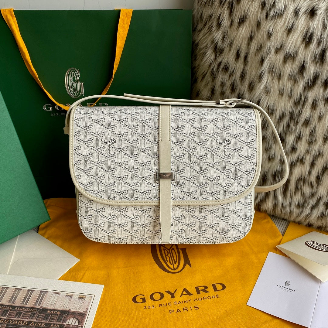 Goyard Belvedere Mm Bag White