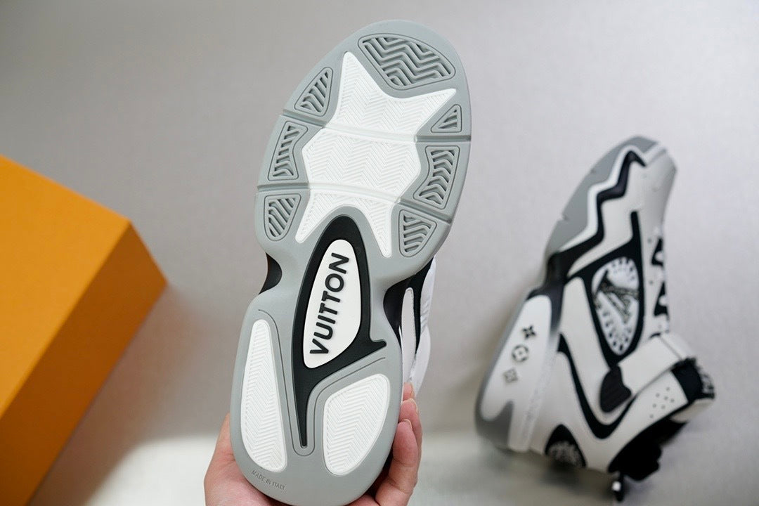 Louis Vuitton LV Trainer High Top White Black