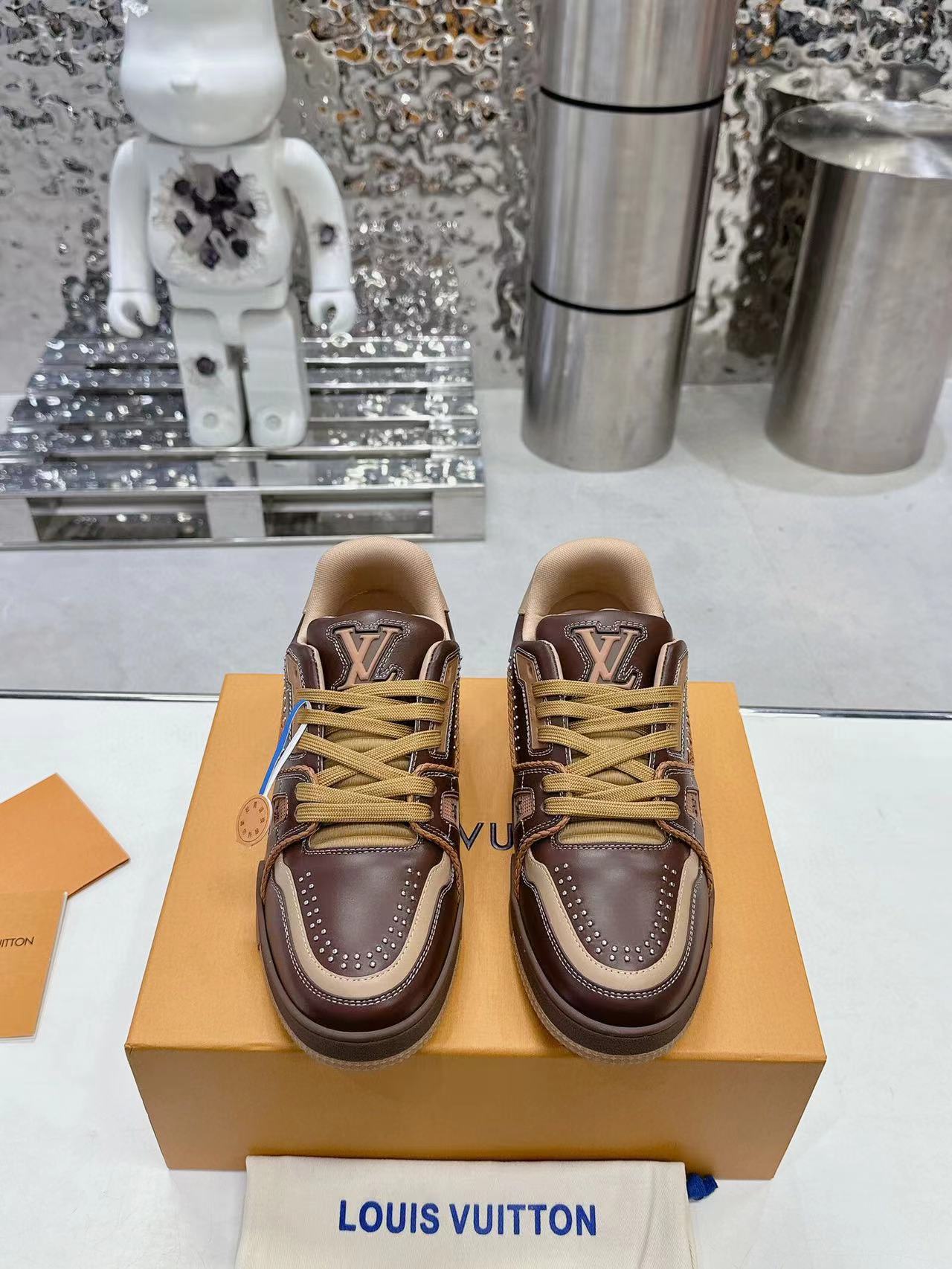 Louis Vuitton LV Trainer Marron Brown