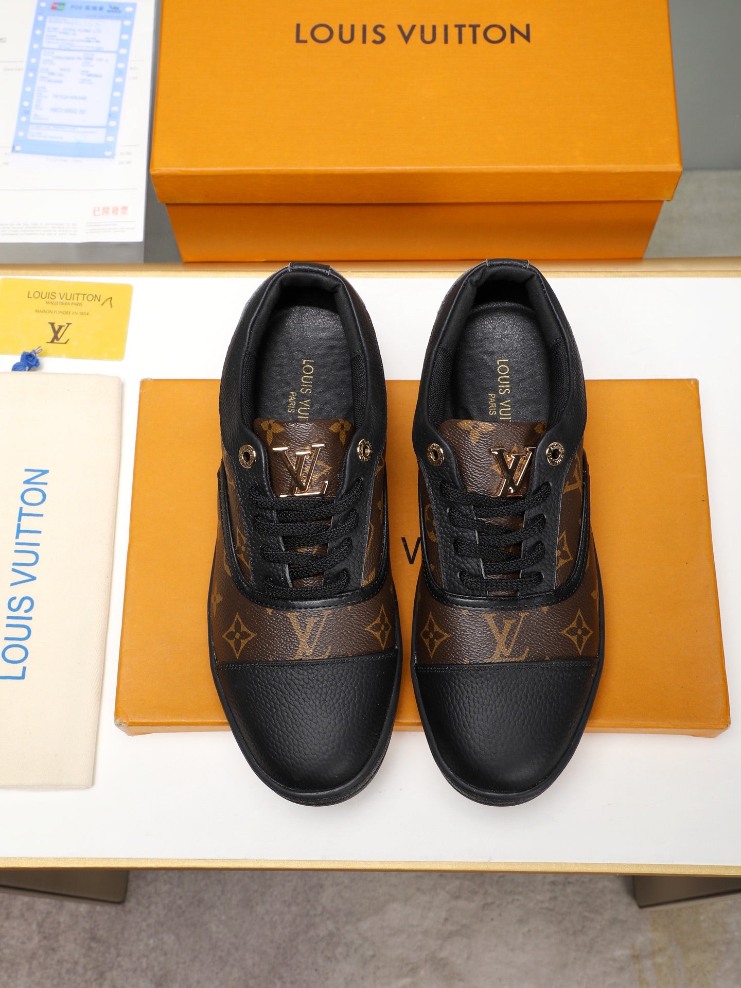 Tenis LV Match Up Monogram Brown Eclipse