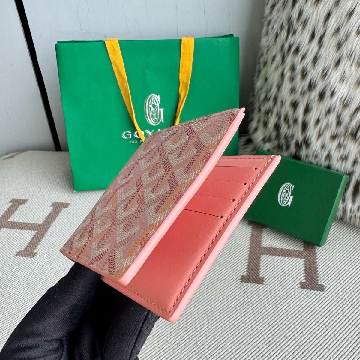 Porta Cartão Goyard VICTOIRE WALLET Rose