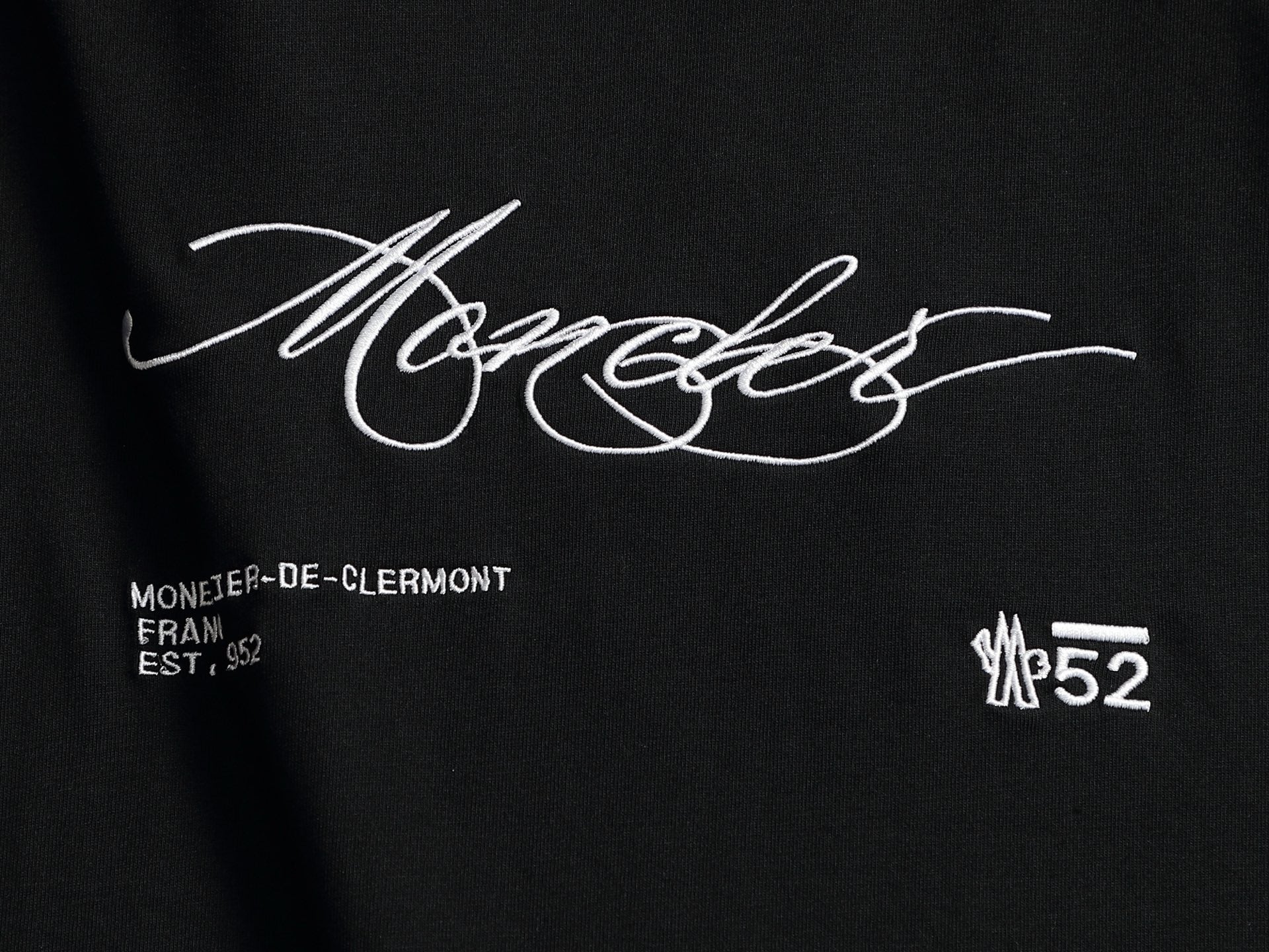 Camiseta Moncler Signature Black White