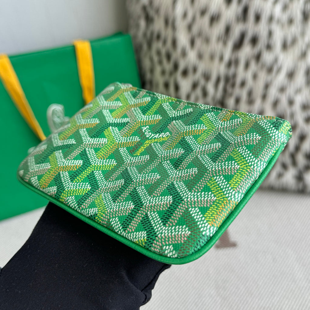 Goyard Senat Nano key pouch multicolored powder Green