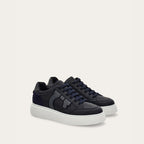 Tênis Ferragamo Low-Top Sneaker With Gancini Detail in Blue