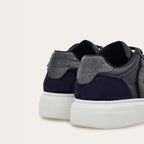 Tênis Ferragamo Low-Top Sneaker With Gancini Detail in Blue