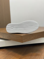 Louis Vuitton Men's Blue Suede Monogrammed Slip-On Sneaker