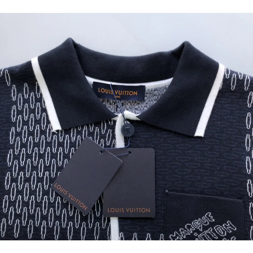 Polo Louis Vuitton Jacguard Blue