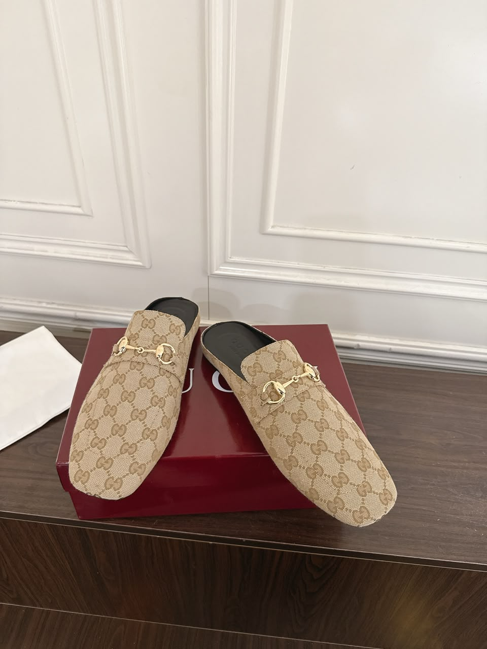 Mule Gucci Ragazzo Monogram Horsebit Supreme