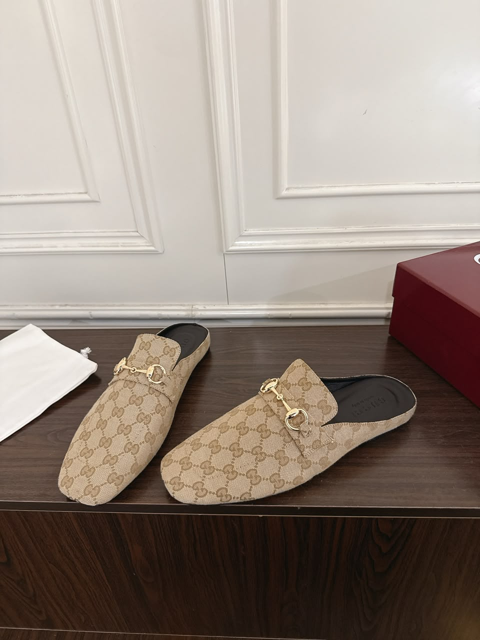Mule Gucci Ragazzo Monogram Horsebit Supreme