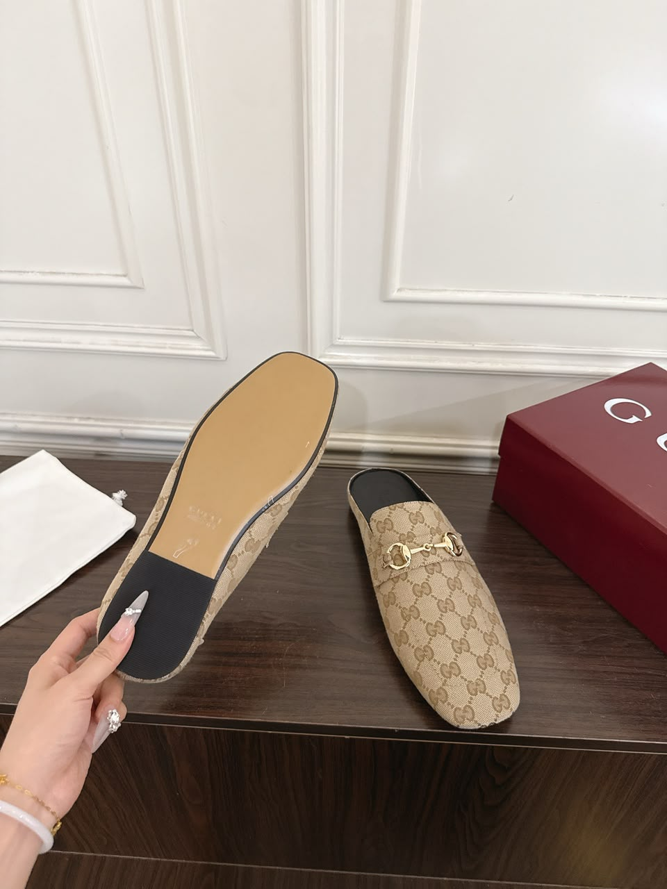 Mule Gucci Ragazzo Monogram Horsebit Supreme