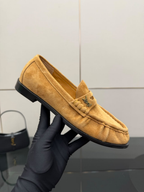 Loafer Yves Saint Laurent  SUPPLE IN SUEDE COGNAC