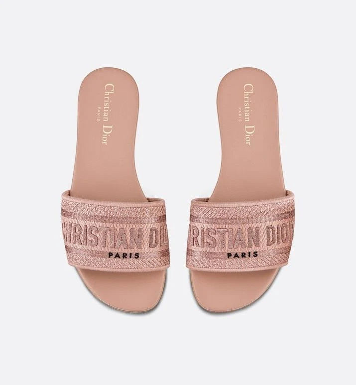 Chinelo Christian Dior Dway Rose Gold