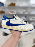 Nike Fragment x Travis Scott x Air Jordan 1 Low OG SP "Sail Military Blue"