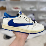 Nike Fragment x Travis Scott x Air Jordan 1 Low OG SP "Sail Military Blue"