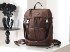 Mochila Prada em Re-Nylon Siena Brown