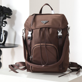 Mochila Prada em Re-Nylon Siena Brown