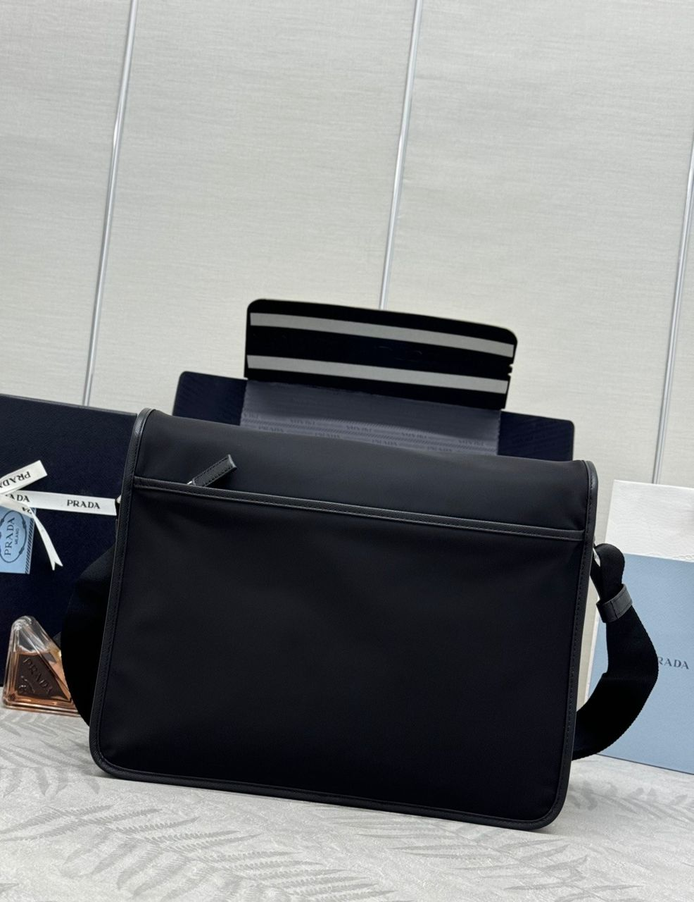 Bolsa Prada SAFFIANO AND RE-NYLON SHOULDER BAG