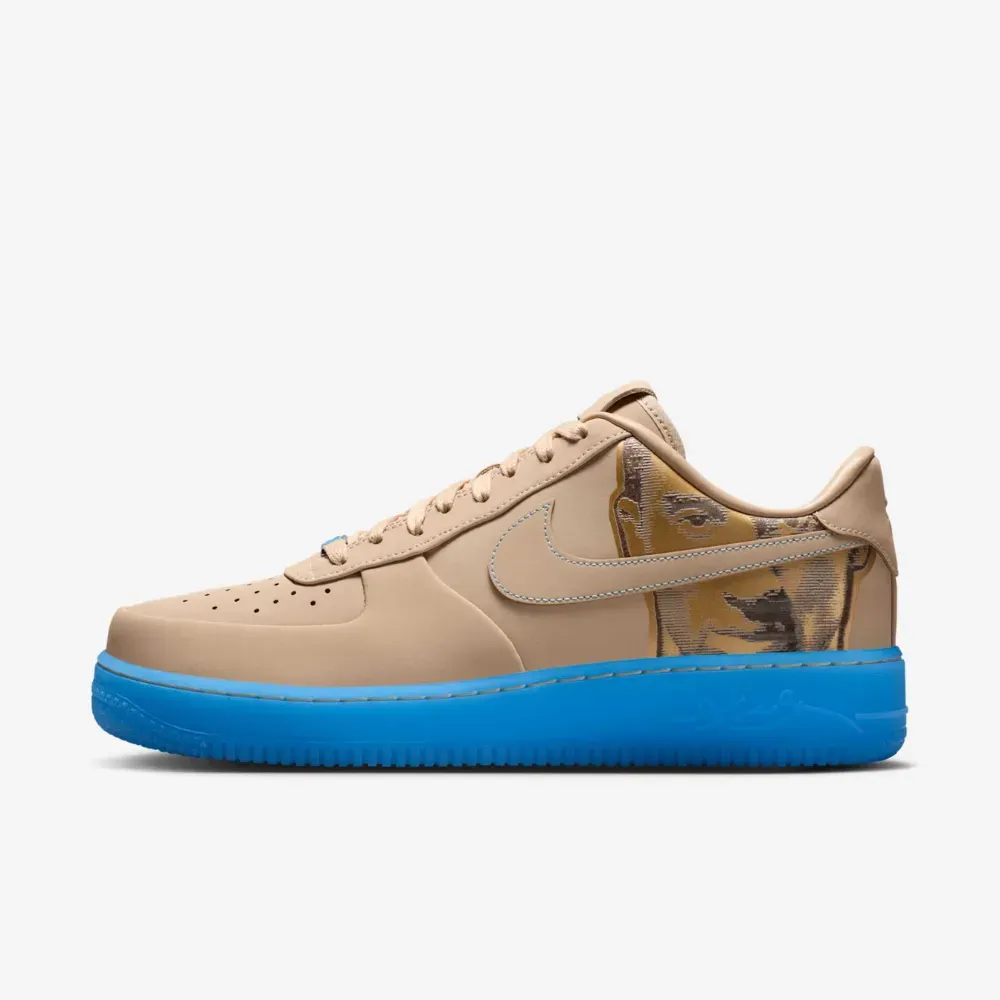 Tênis Kobe Bryant x Nike Air Force 1 Low Protro "Linen and University Blue
