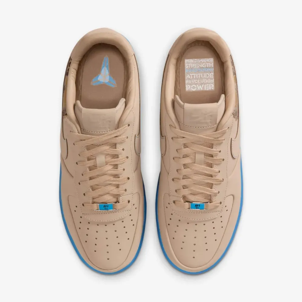Tênis Kobe Bryant x Nike Air Force 1 Low Protro "Linen and University Blue