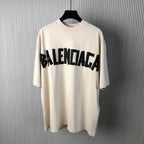 Camiseta Balenciaga Off White Logo Black (Pronta Entrega)