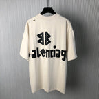 Camiseta Balenciaga Off White Logo Black (Pronta Entrega)