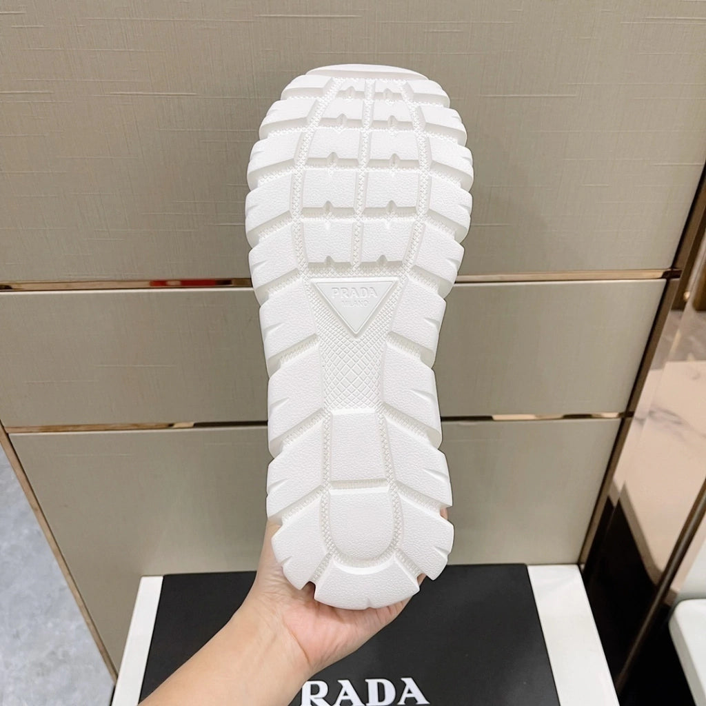 Tênis Prada Low Top White Solado Alto