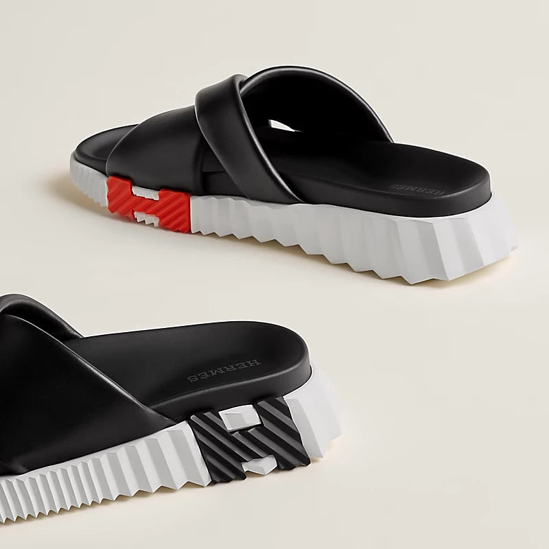 Chinelo Slide Hermes Black