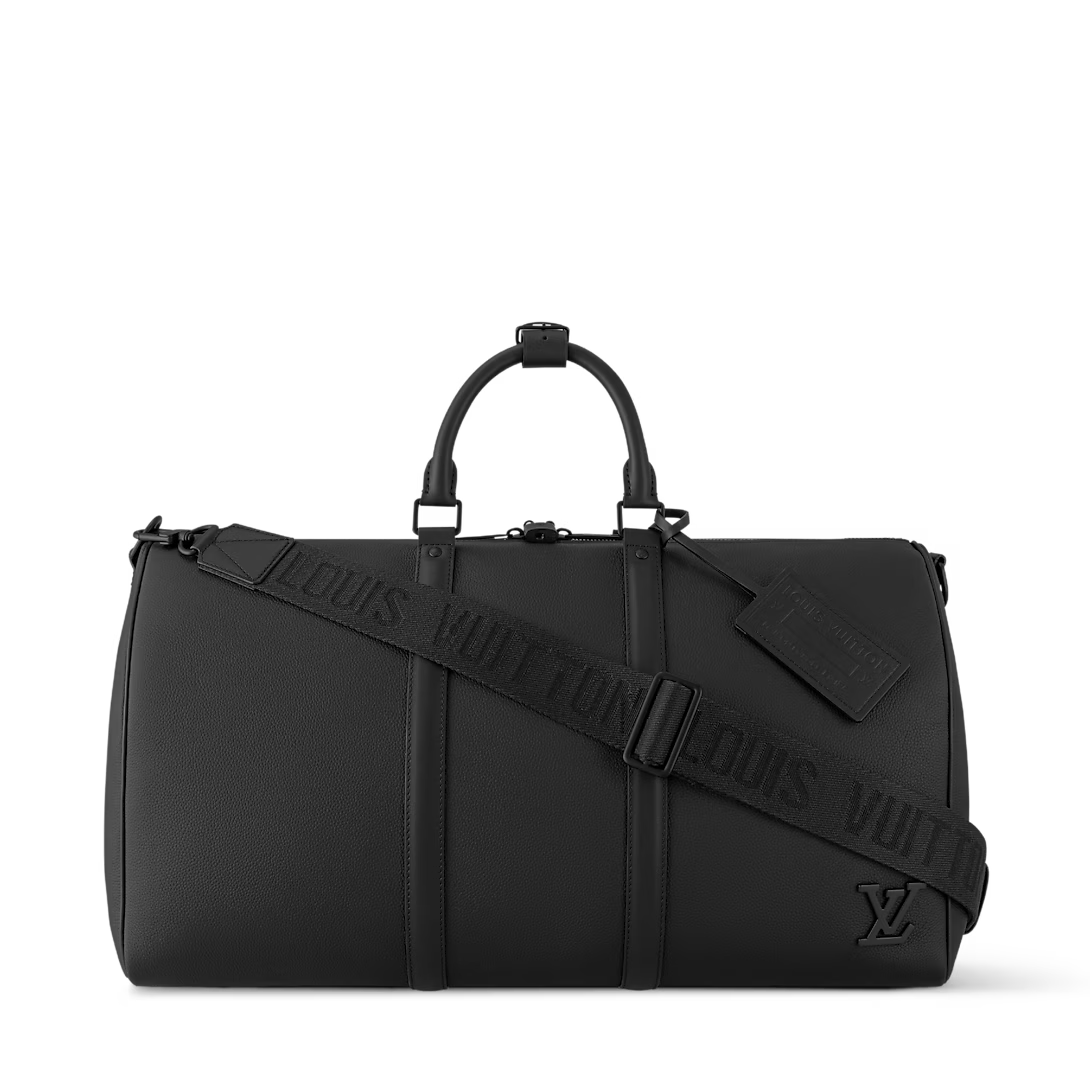 Bolsa de Viagem LV Keepall Bandoulière Black 50
