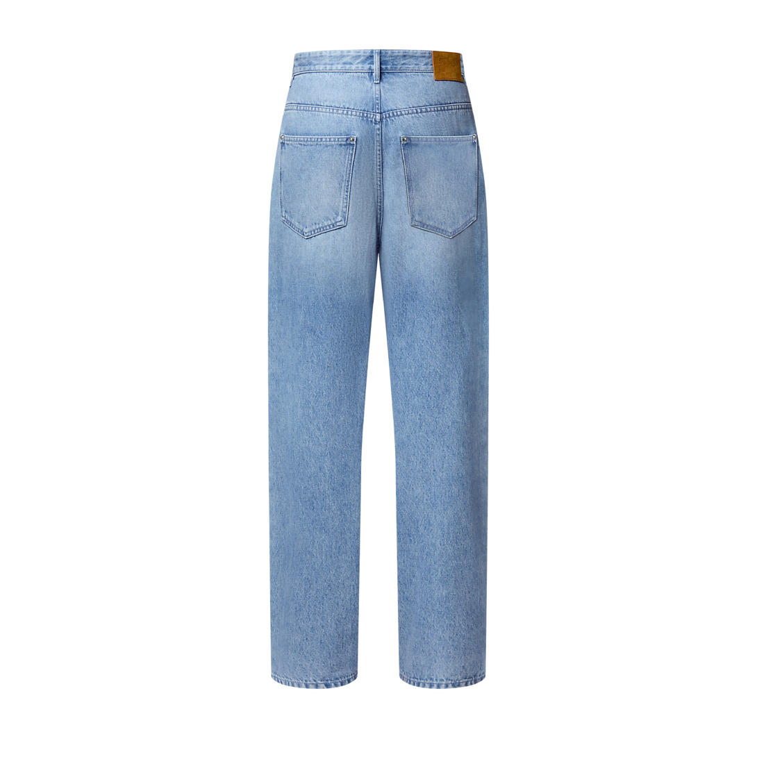 Calça Louis Vuitton Monogram Jeans Blue