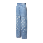 Calça Louis Vuitton Monogram Jeans Blue