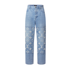 Calça Louis Vuitton Monogram Jeans Blue