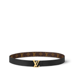 Cinto Lv Black logo Gold Dupla face