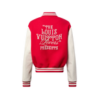 Jaqueta Varsity Louis Vuitton Red Signature Damier Pearl (Pronta Entrega) Tamanho GG