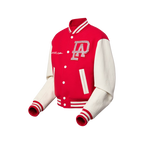 Jaqueta Varsity Louis Vuitton Red Signature Damier Pearl (Pronta Entrega) Tamanho GG