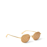 Óculos de sol LV Bright Round Sunglasses Gold