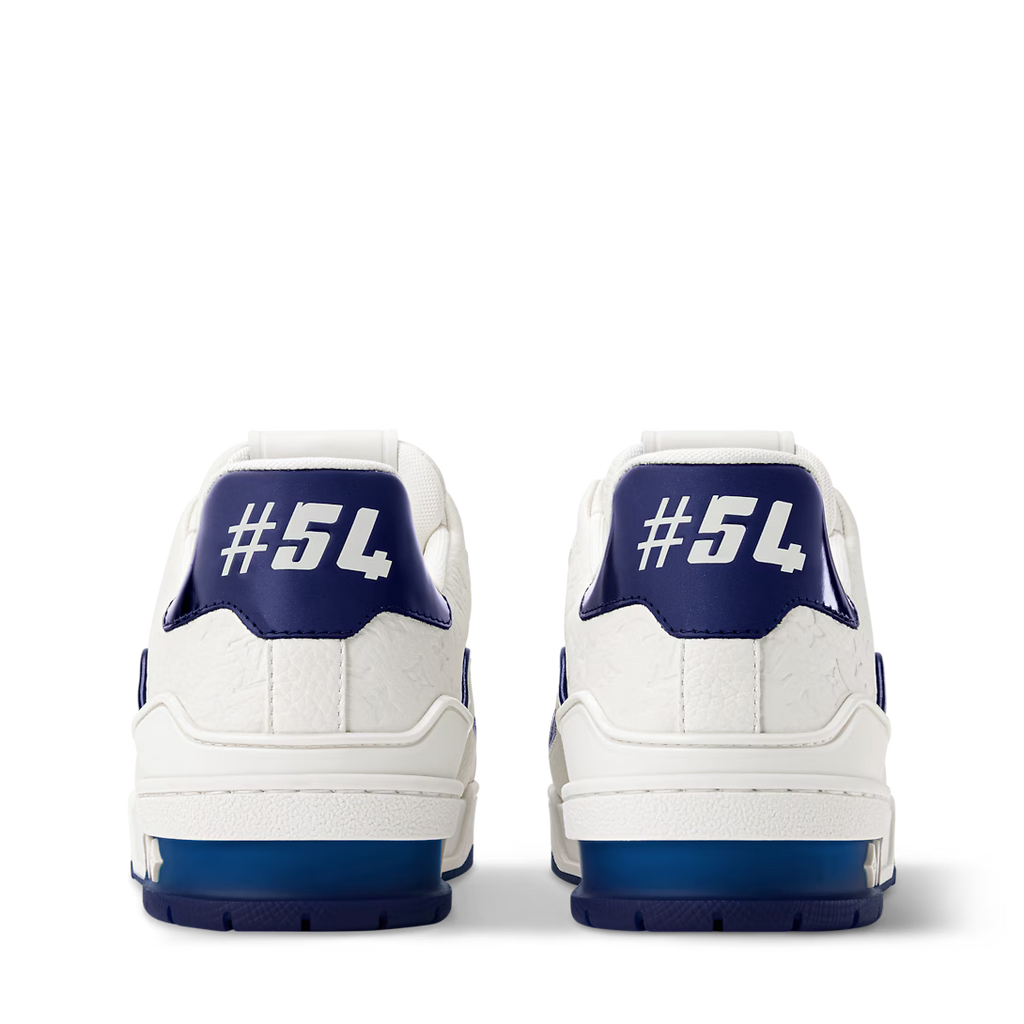 Louis Vuitton Trainer Sneaker Denim Marine Blue #54