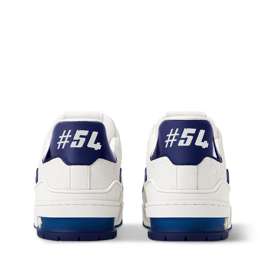 Louis Vuitton Trainer Sneaker Denim Marine Blue #54