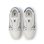 Louis Vuitton Trainer Sneaker Denim Marine Blue #54