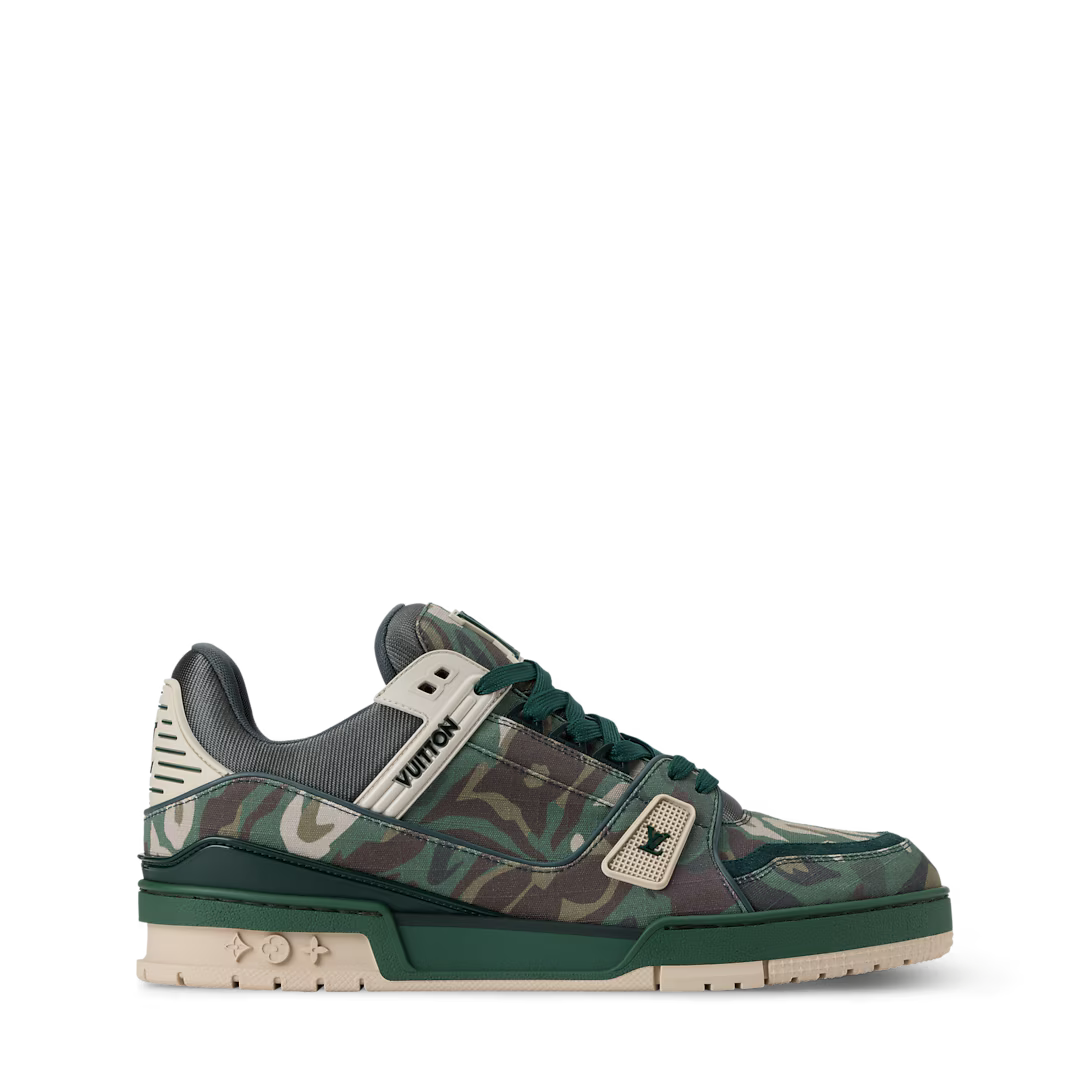 LV Trainer Camo - Printed Green