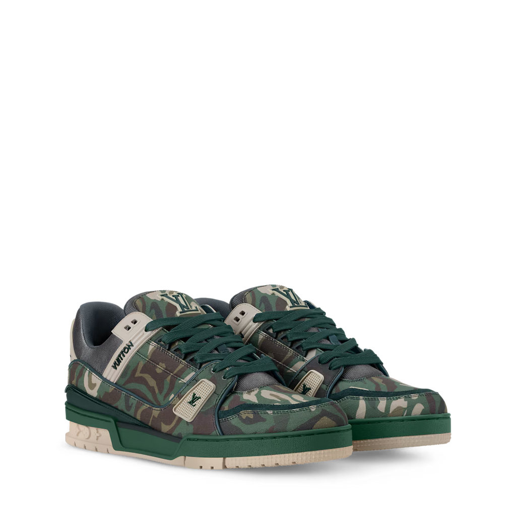 LV Trainer Camo - Printed Green