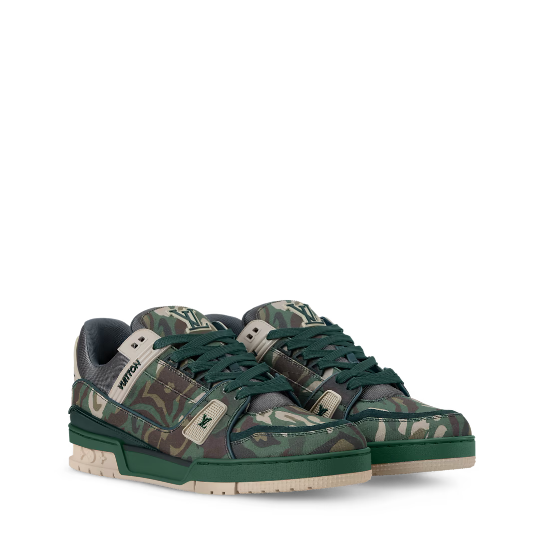 LV Trainer Camo - Printed Green