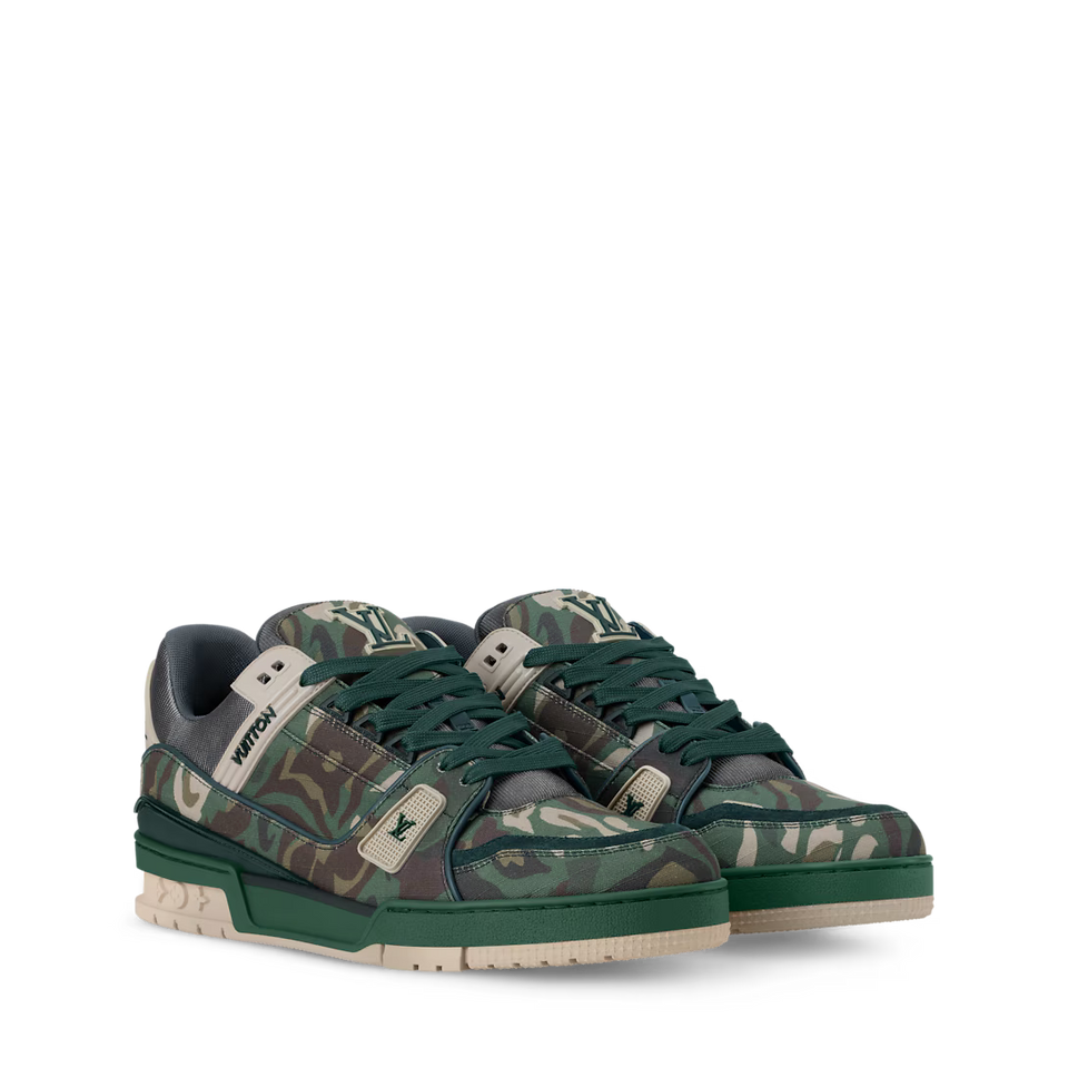 LV Trainer Camo - Printed Green