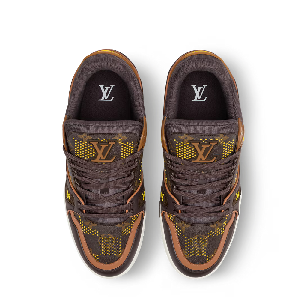 Louis Vuitton Trainer Monogram Grid Brown