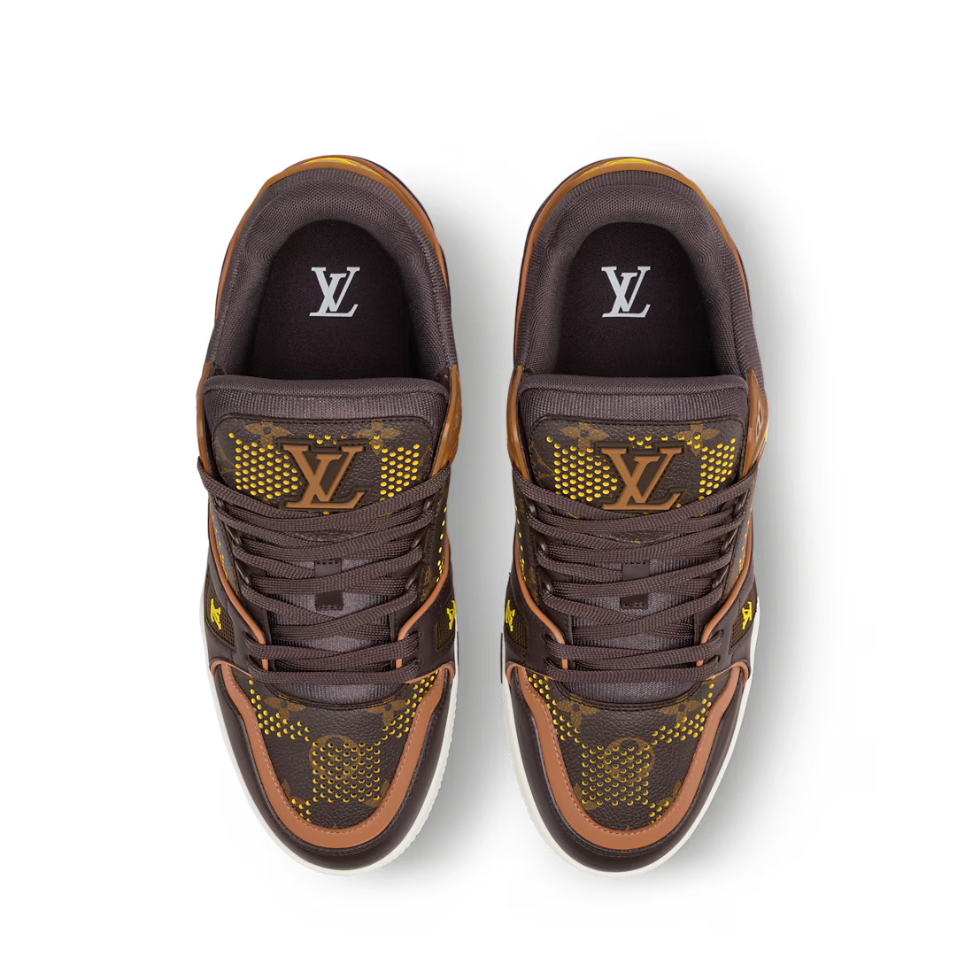 Louis Vuitton Trainer Monogram Grid Brown