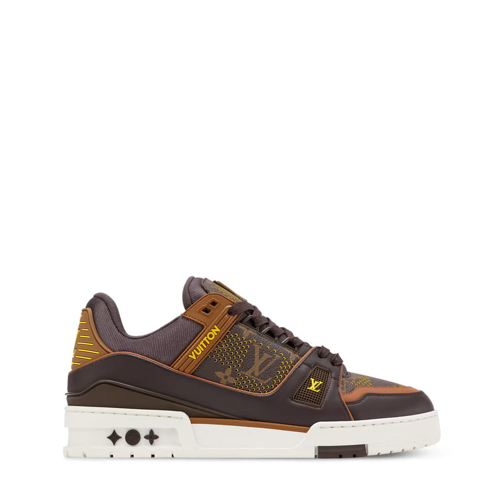 Louis Vuitton Trainer Monogram Grid Brown