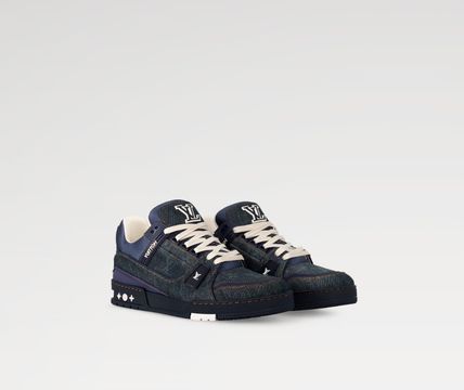 Tênis LV Trainer First Line Jeans Blue