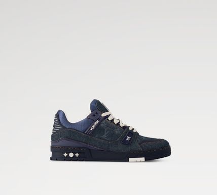 Tênis LV Trainer First Line Jeans Blue